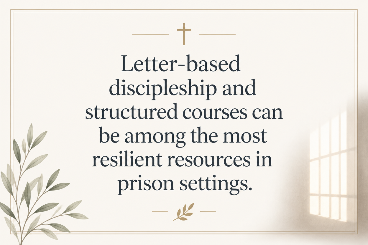 Key insight about What prison evangelism resources donors can fund