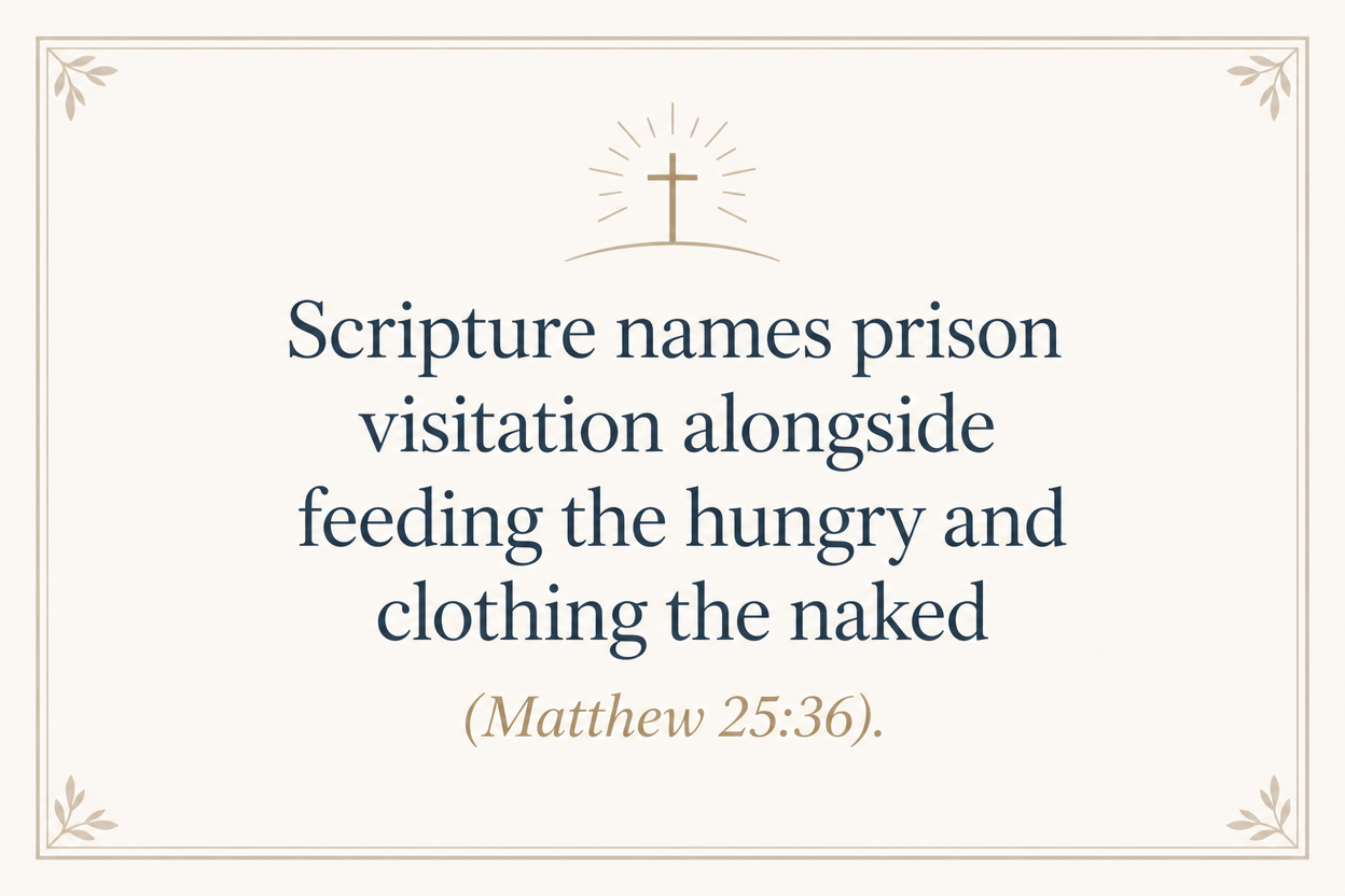 Key insight about What prison ministry funding pays for