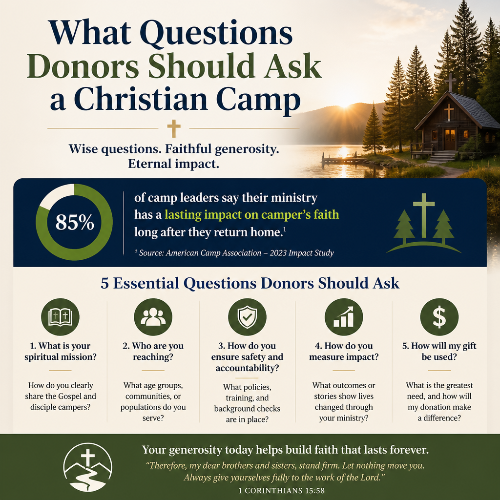 What questions donors should ask a Christian camp statistics