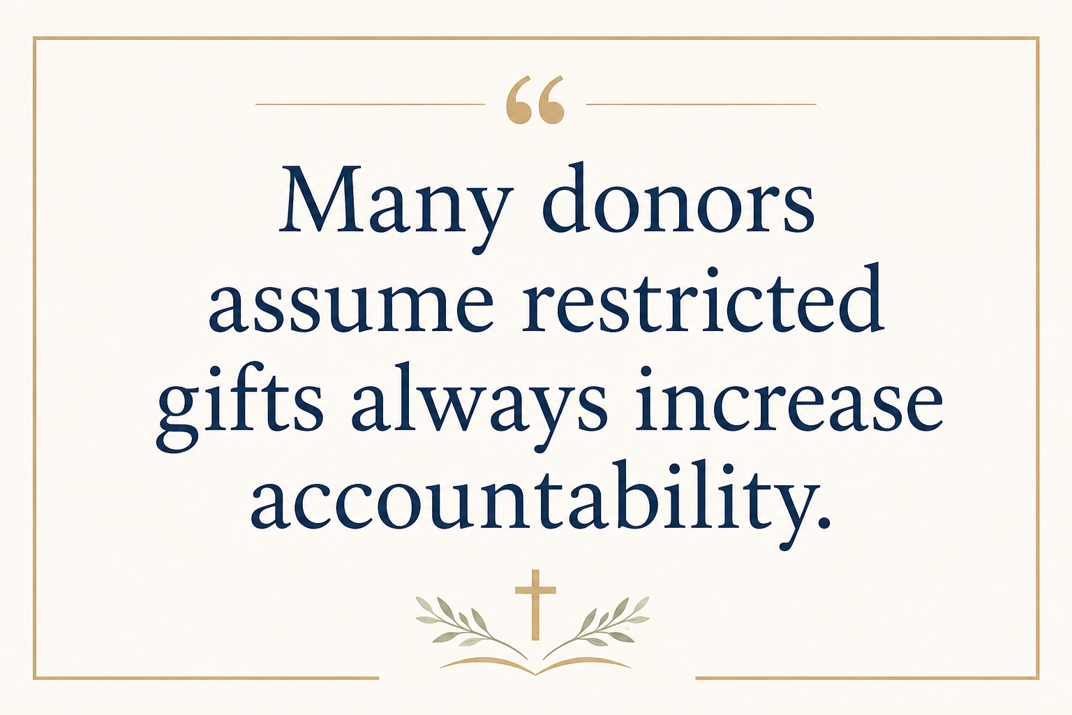 Key insight about What questions donors should ask about orphan care finances