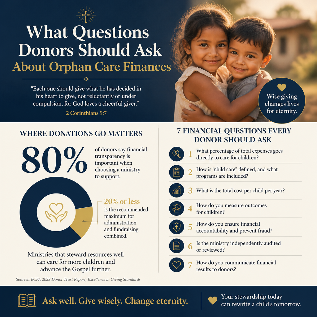 What questions donors should ask about orphan care finances statistics