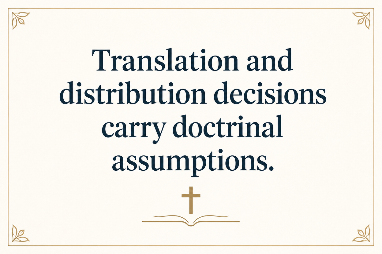 Key insight about What questions donors should ask Bible distribution ministries