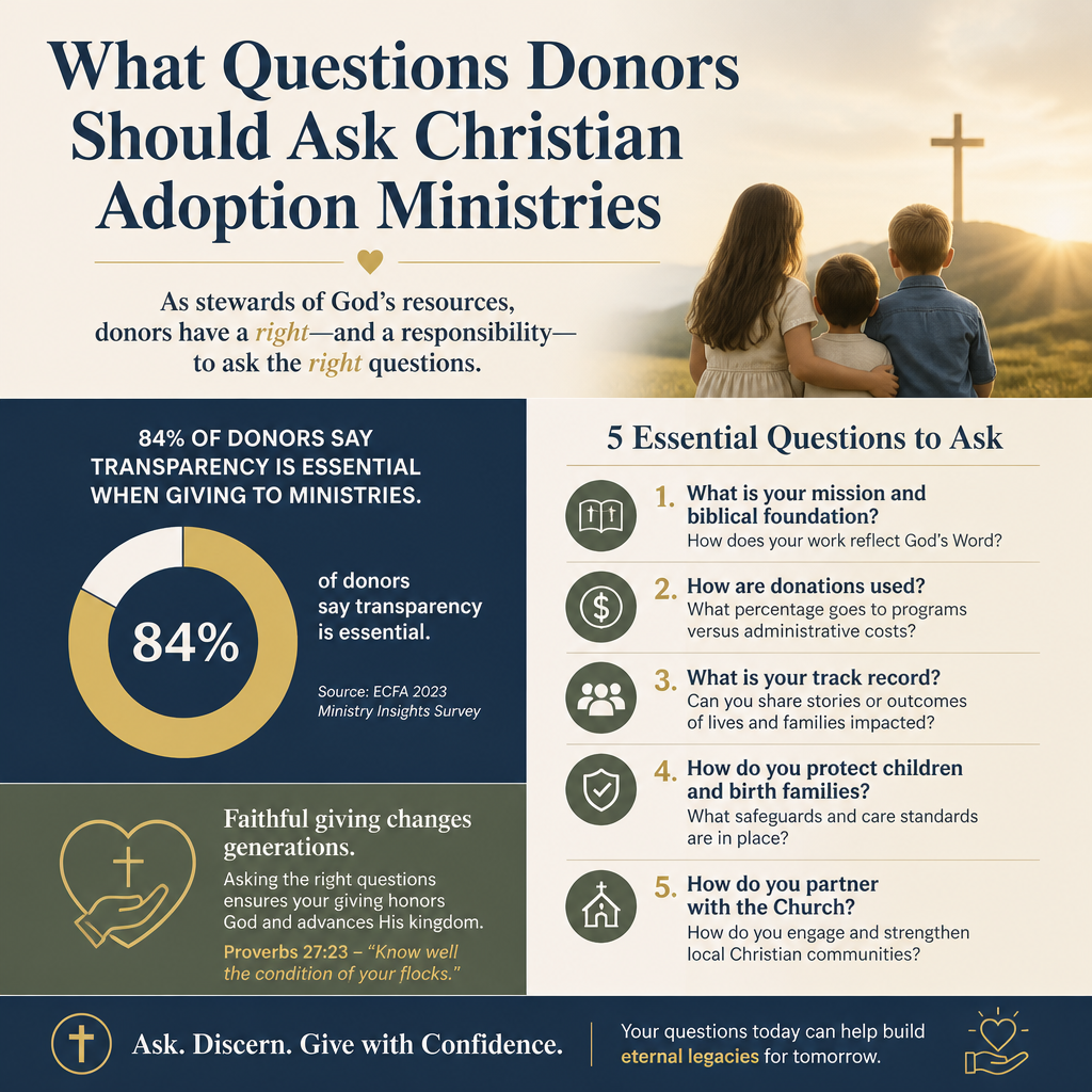 What questions donors should ask Christian adoption ministries statistics