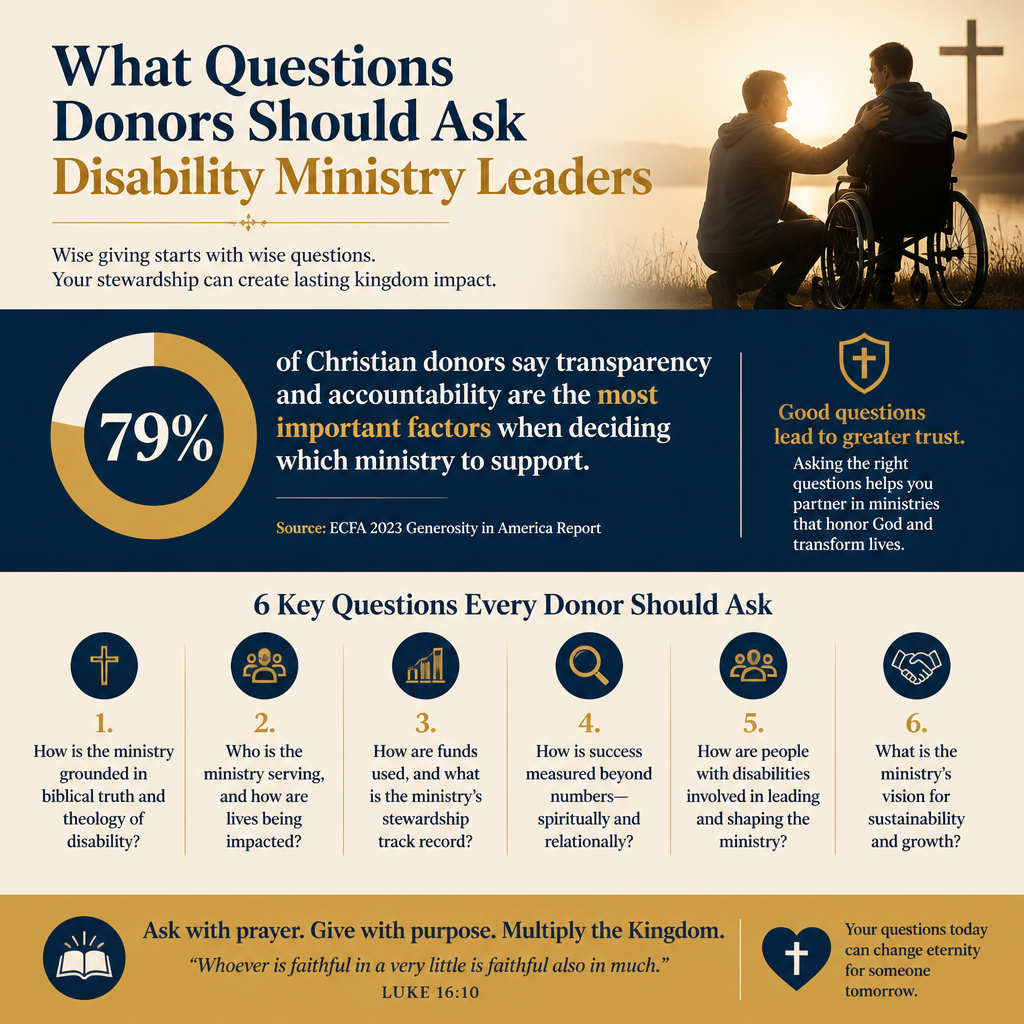 What questions donors should ask disability ministry leaders statistics