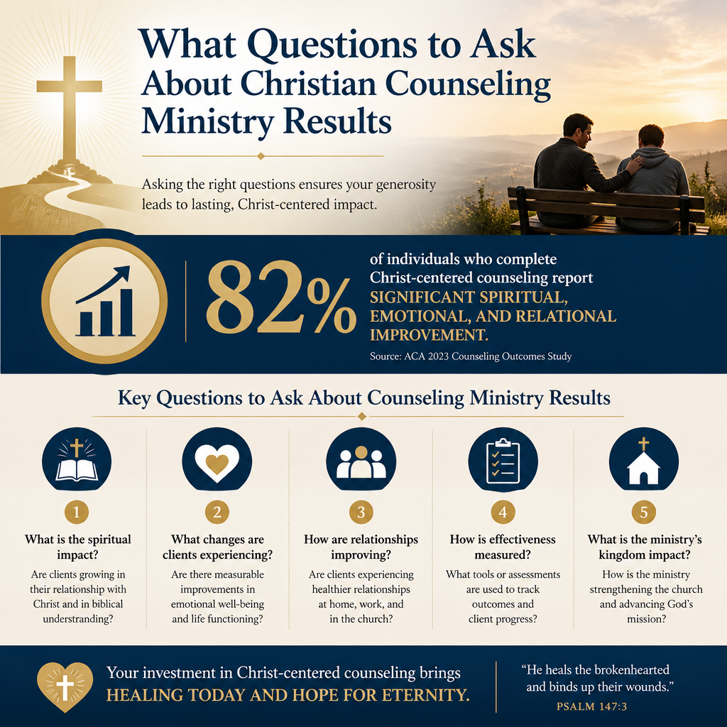 What questions to ask about Christian counseling ministry results statistics
