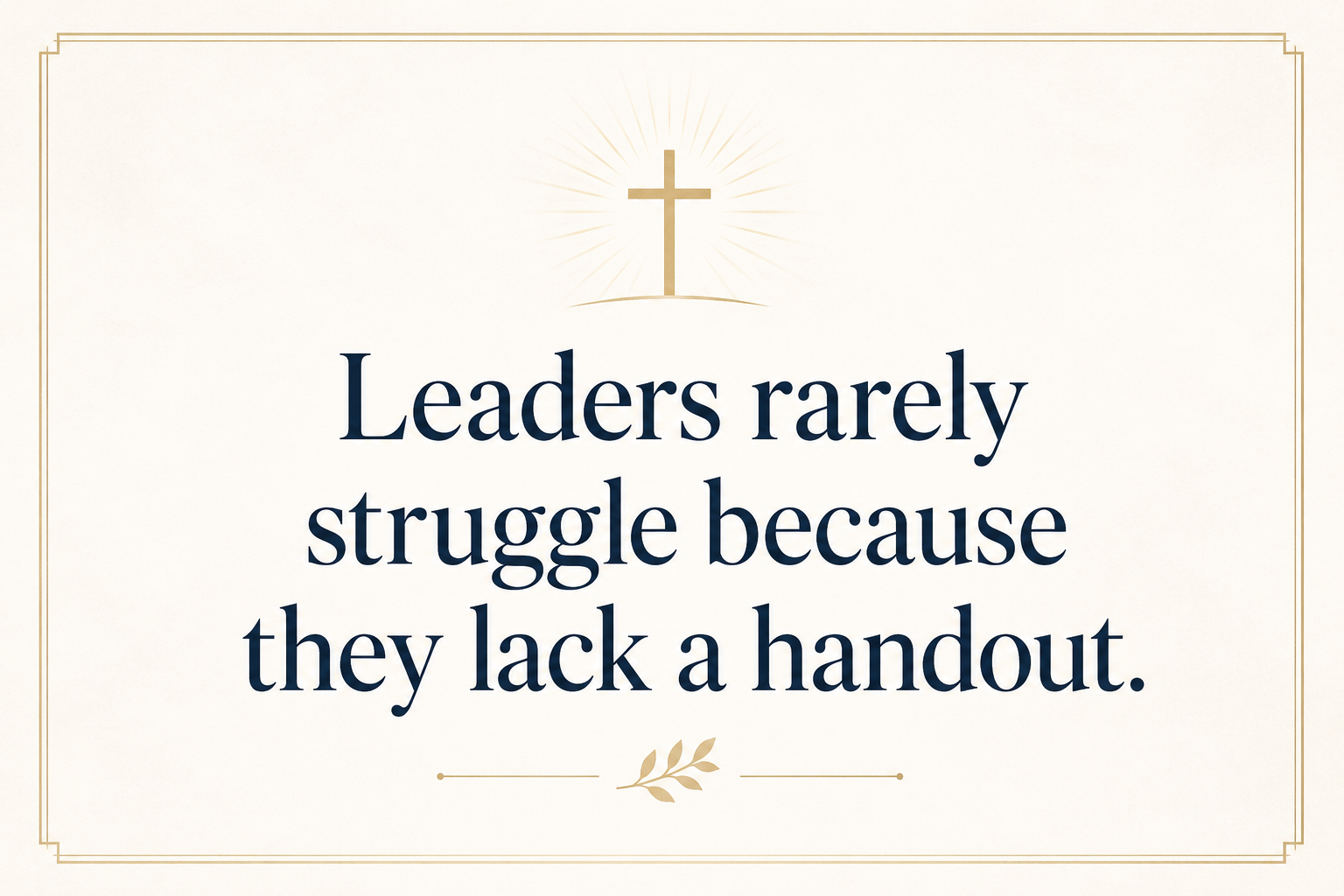 Key insight about What resources discipleship ministries provide small group leaders
