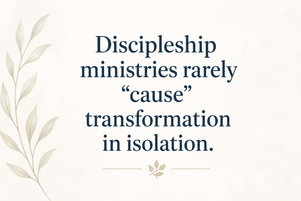 Key insight about What results donors can expect from discipleship ministries