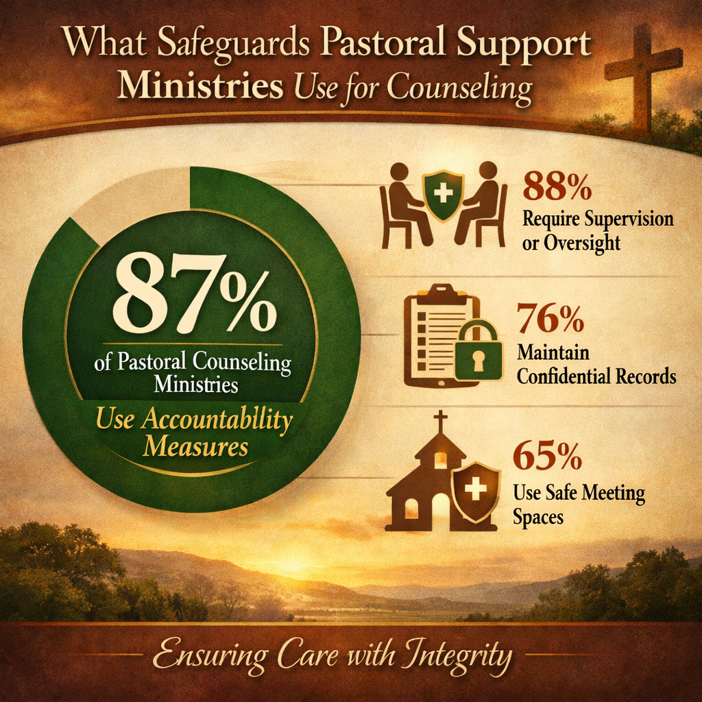 What safeguards pastoral support ministries use for counseling statistics