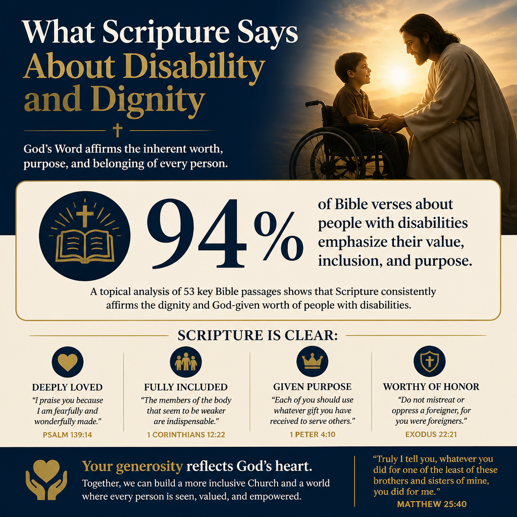 What Scripture says about disability and dignity statistics