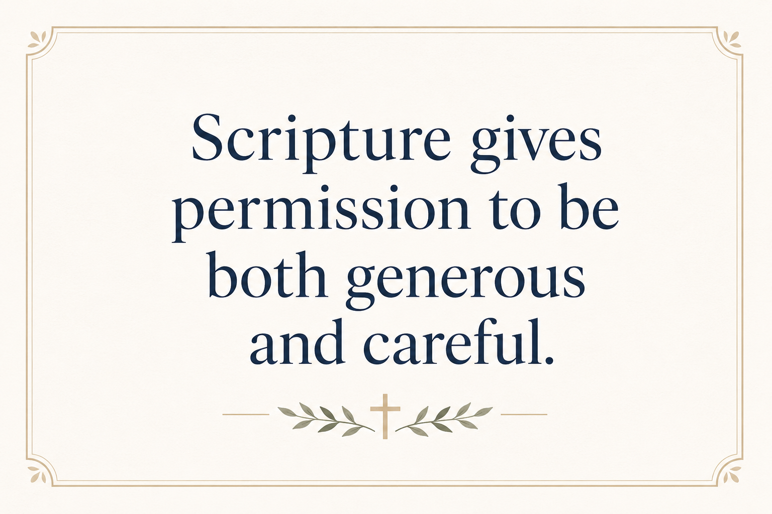 Key insight about What Scripture says about supporting Bible distribution