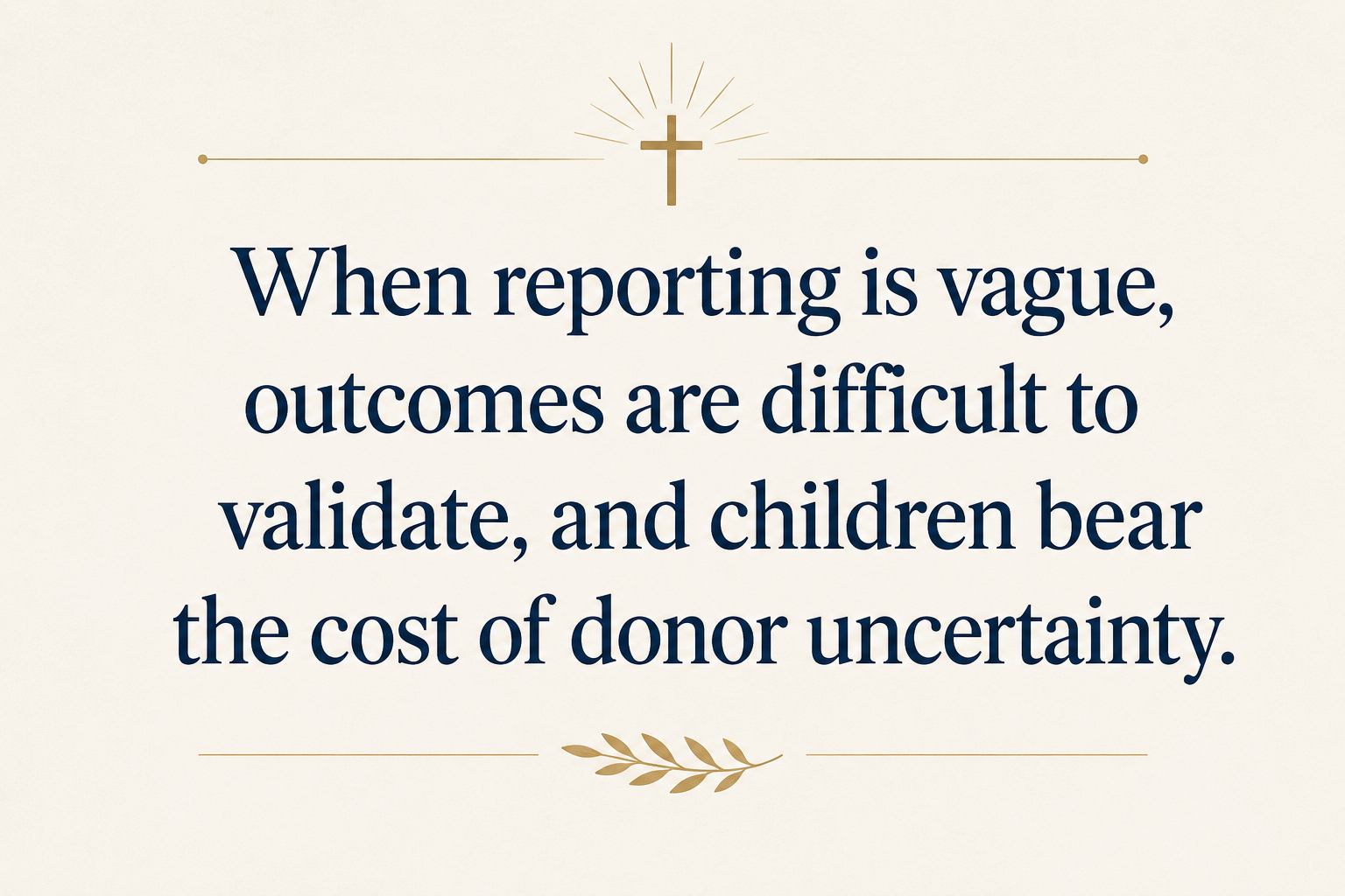 Key insight about What services orphan care ministries provide to vulnerable children