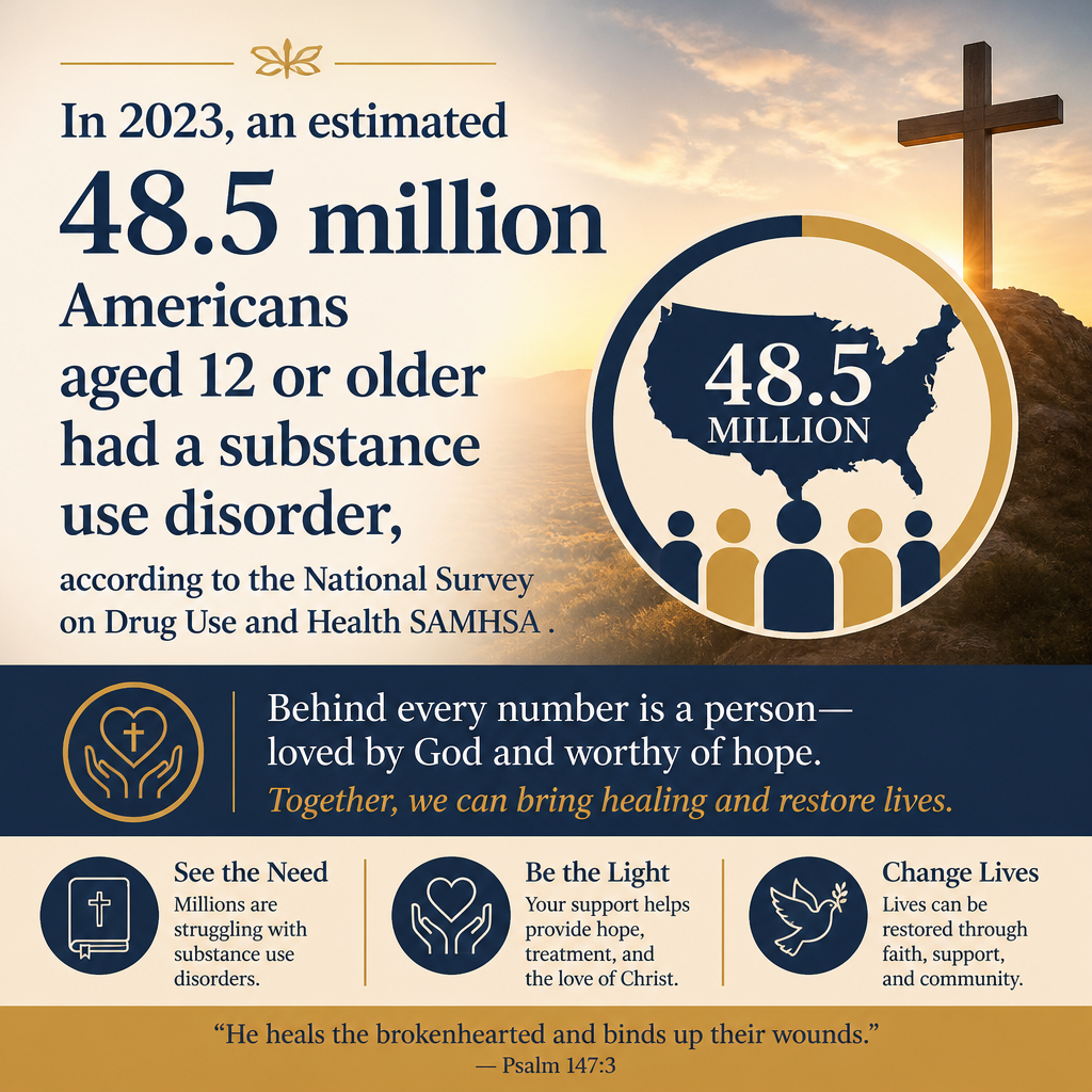 In 2023, an estimated 48.5 million Americans aged 12 or older had a substance use disorder, according to the National Su