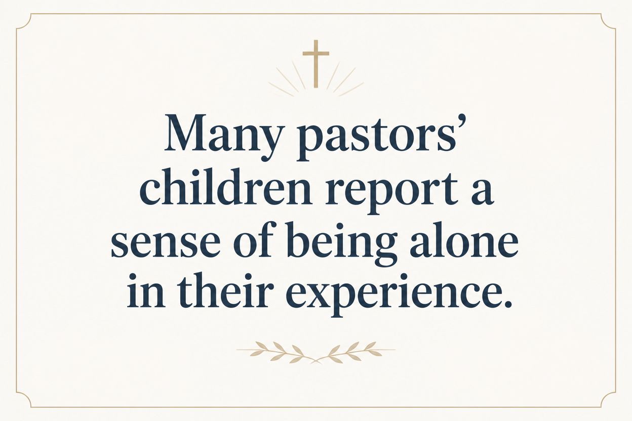 Key insight about What support pastoral care ministries offer pastors' children