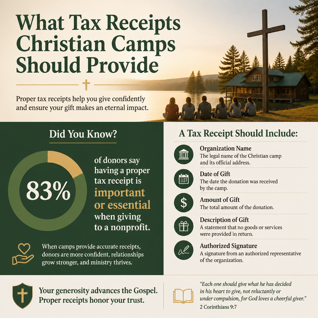 What tax receipts Christian camps should provide statistics