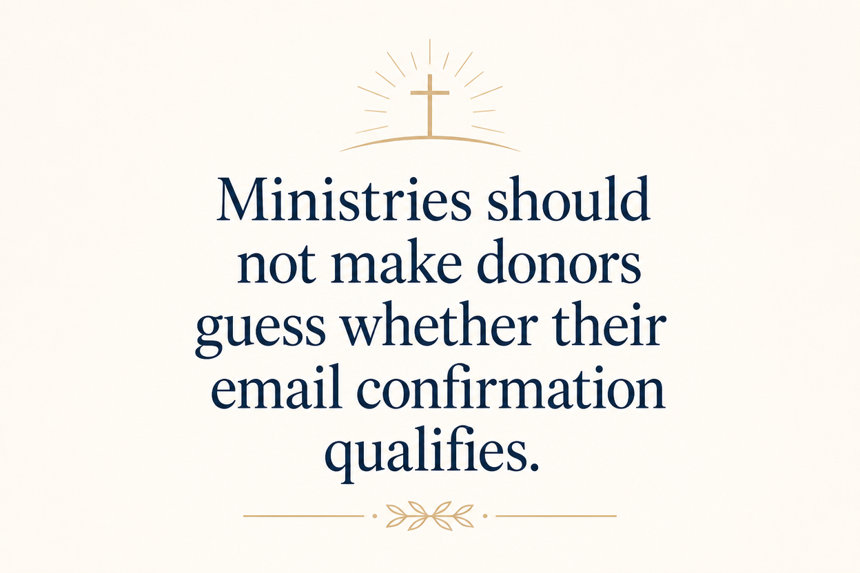 Key insight about What tax receipts Christian ministries should provide