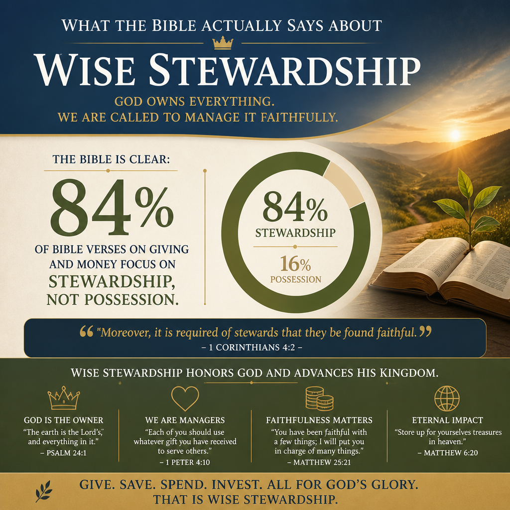 What the Bible Actually Says About Wise Stewardship statistics