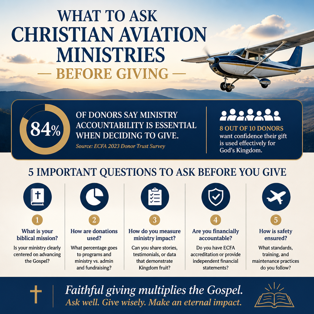 What to ask Christian aviation ministries before giving statistics