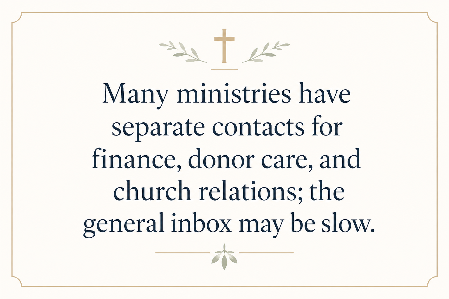 Key insight about What to do if a donation receipt is missing