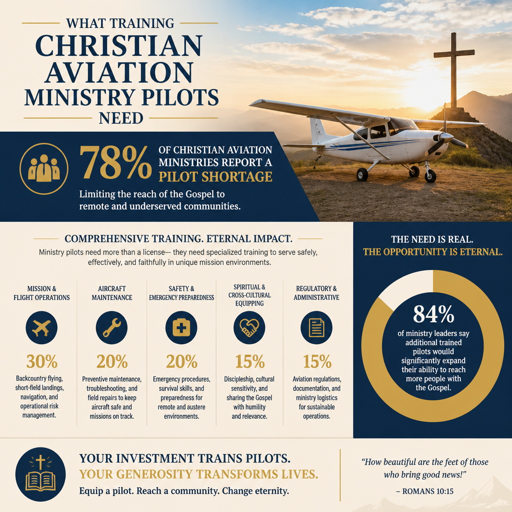 What training Christian aviation ministry pilots need statistics