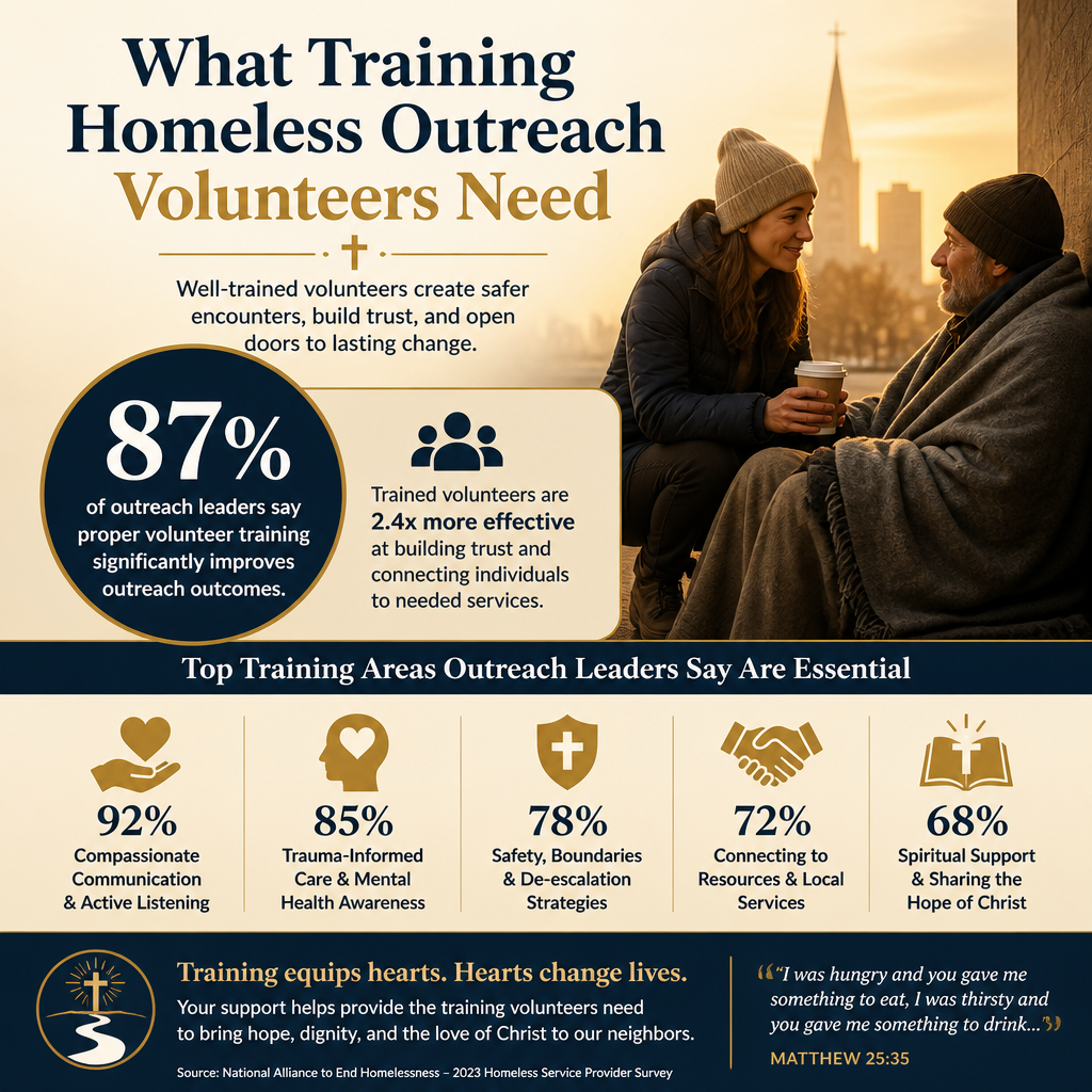 What training homeless outreach volunteers need statistics
