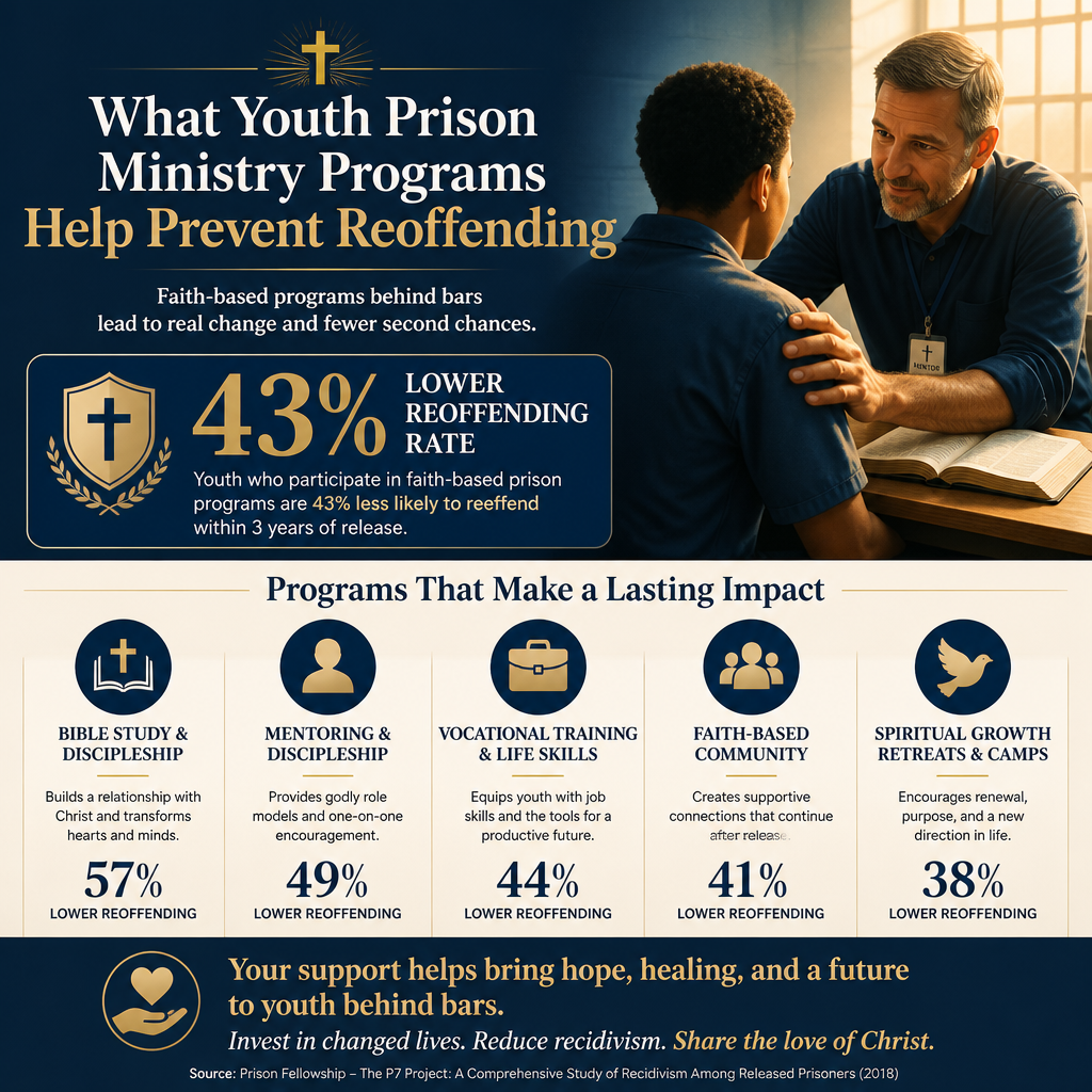 What youth prison ministry programs help prevent reoffending statistics
