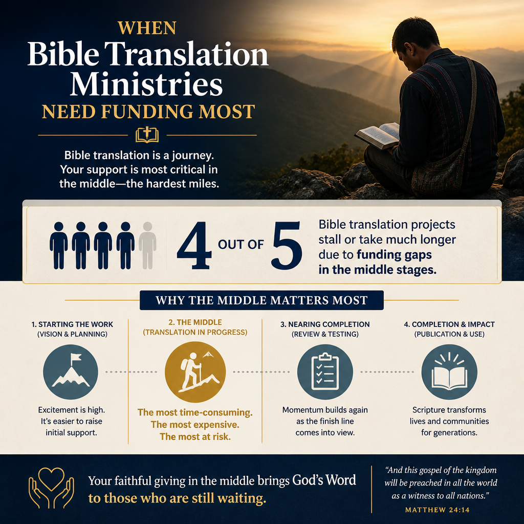 When Bible translation ministries need funding most statistics