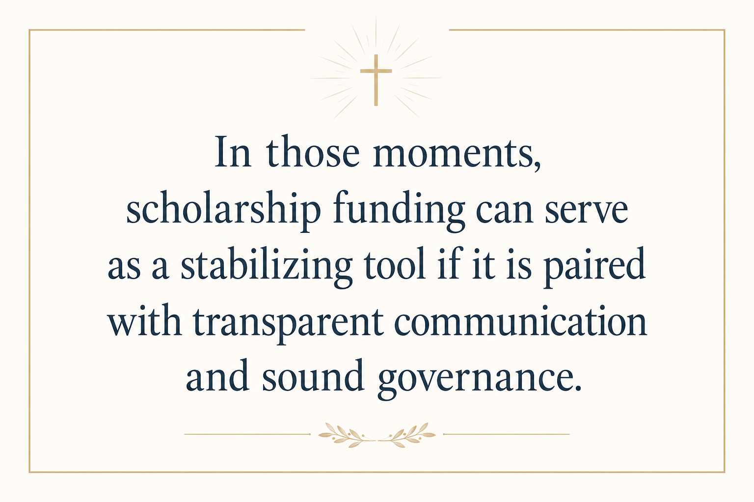 Key insight about When Christian camps need scholarship funding most