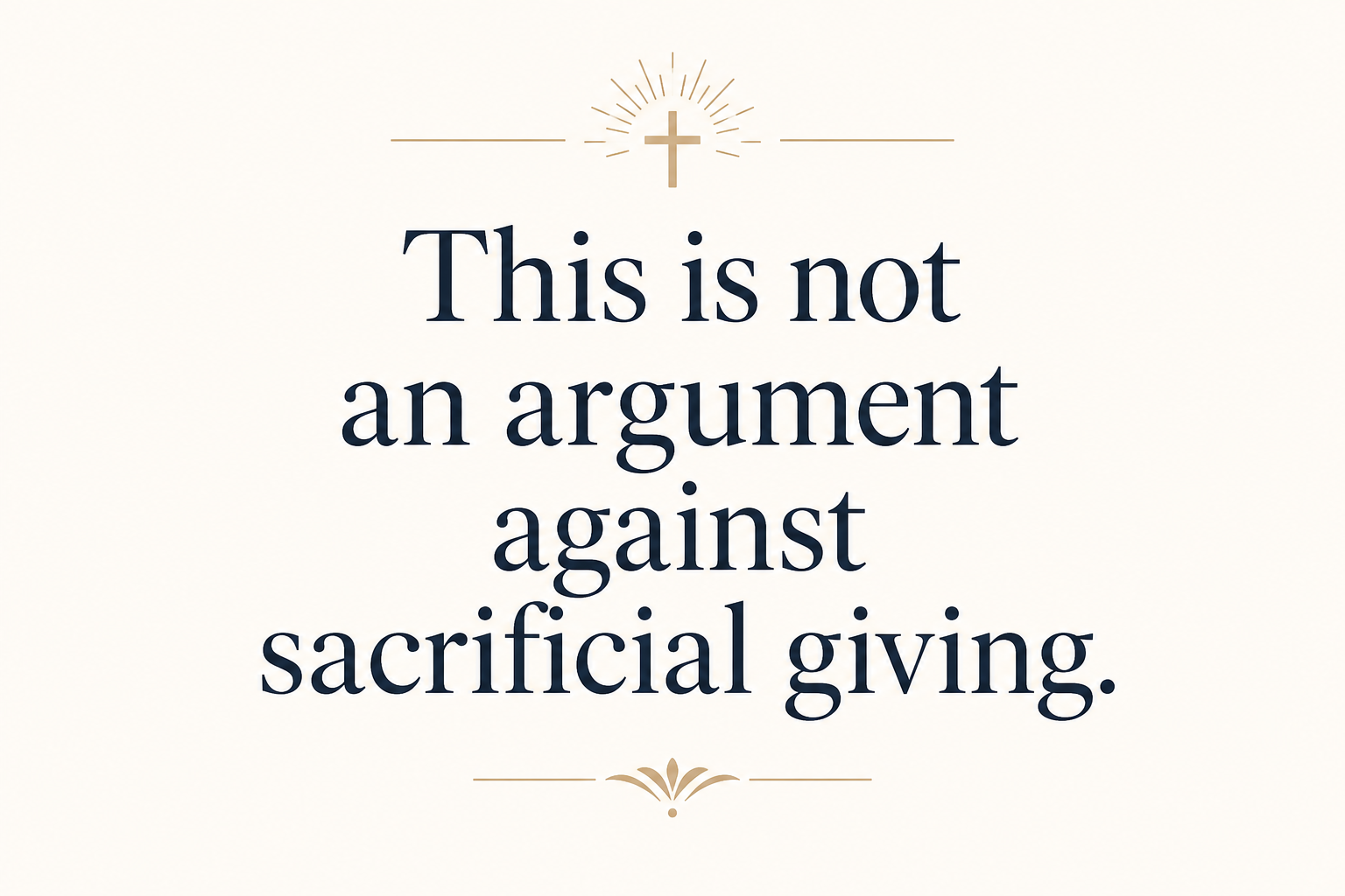 Key insight about When designated giving makes sense for orphan care