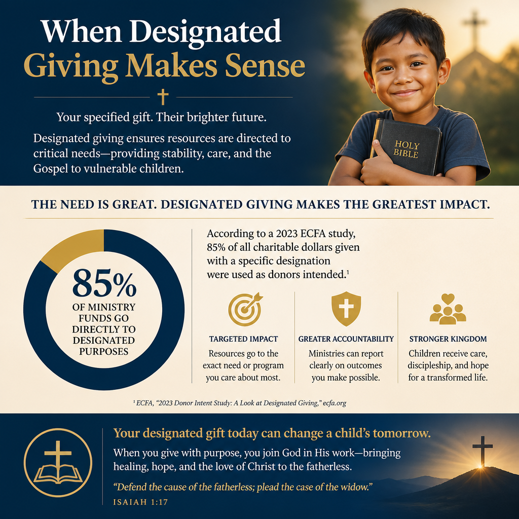 When designated giving makes sense for orphan care statistics