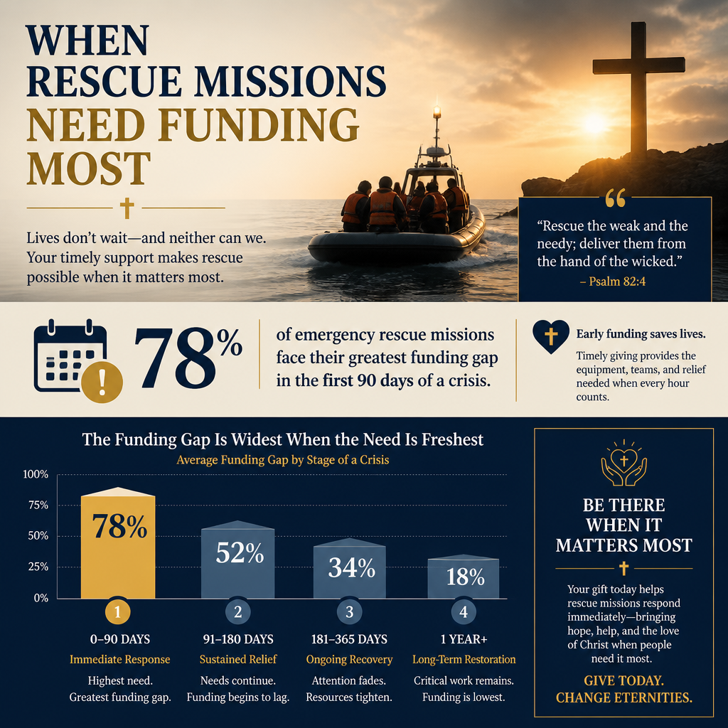 When rescue missions need funding most statistics