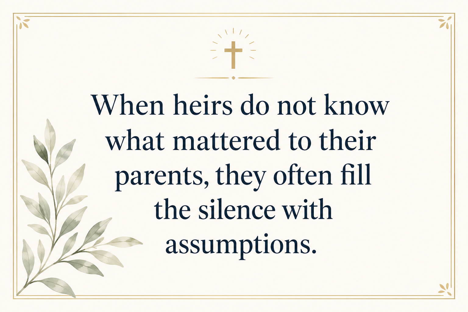 Key insight about When should Christian donors start legacy conversations