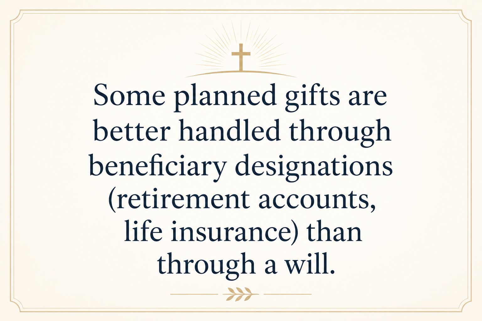 Key insight about When should Christian donors update a will for giving