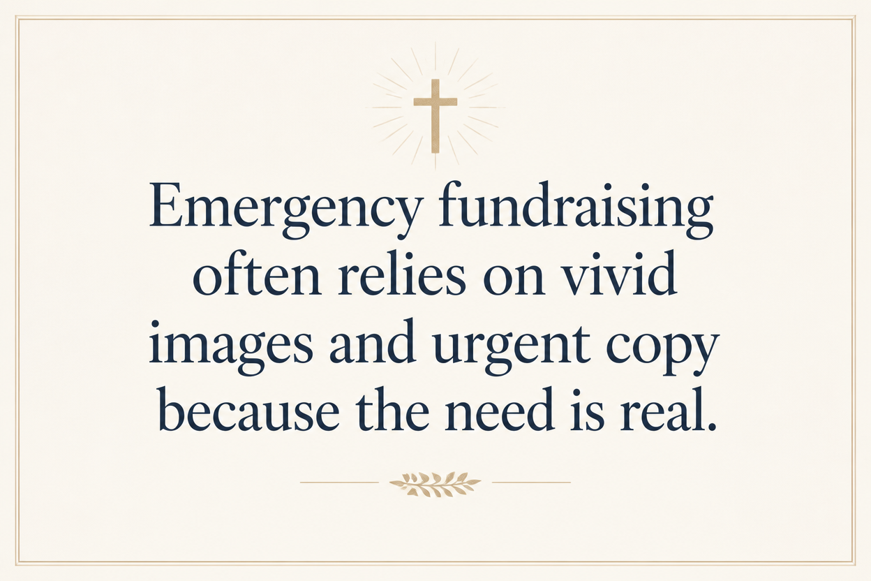 Key insight about When to give to Christian relief ministries for emergencies