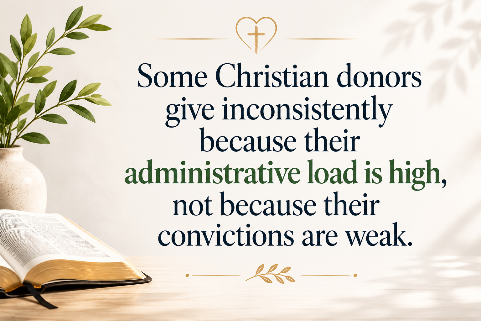 Key insight about When to use a Christian DAF for giving