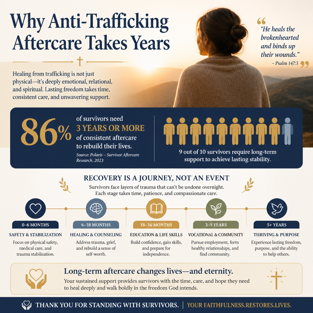 Why anti-trafficking aftercare takes years statistics