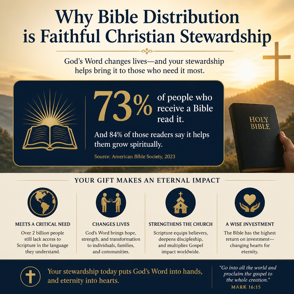 Why Bible distribution is faithful Christian stewardship statistics