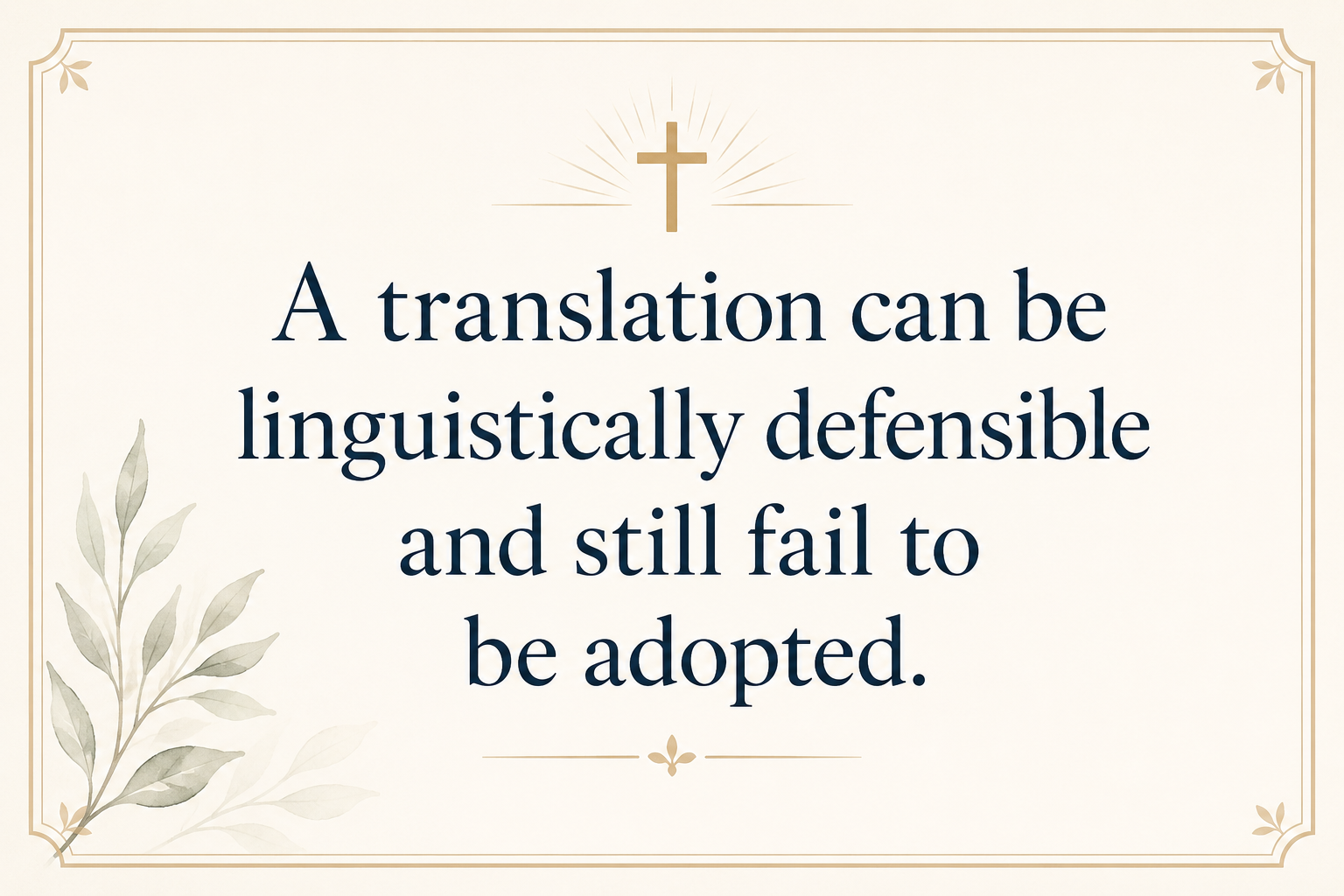 Key insight about Why Bible translation ministries work with local churches