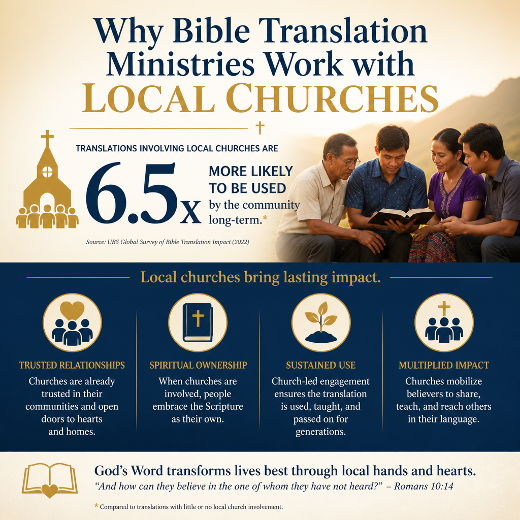 Why Bible translation ministries work with local churches statistics