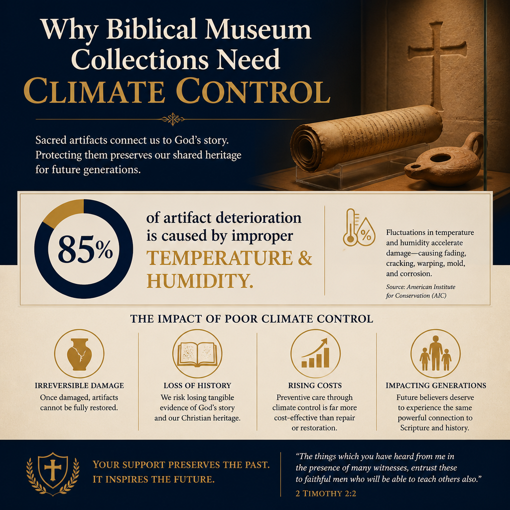 Why biblical museum collections need climate control statistics