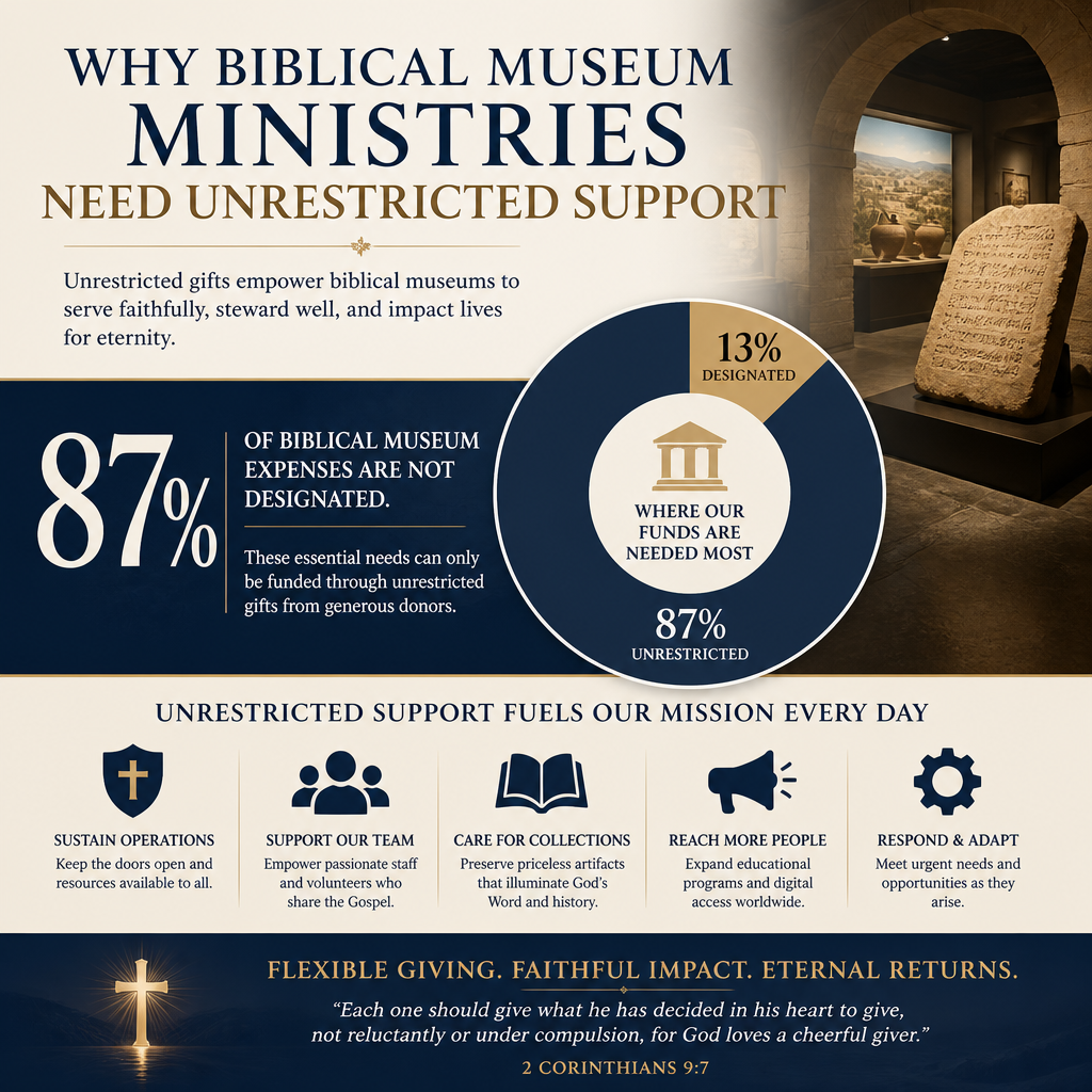 Why biblical museum ministries need unrestricted support statistics