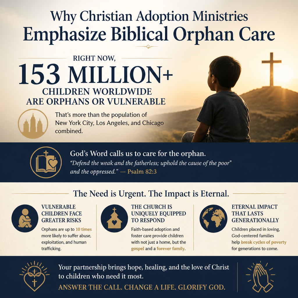 Why Christian adoption ministries emphasize biblical orphan care statistics