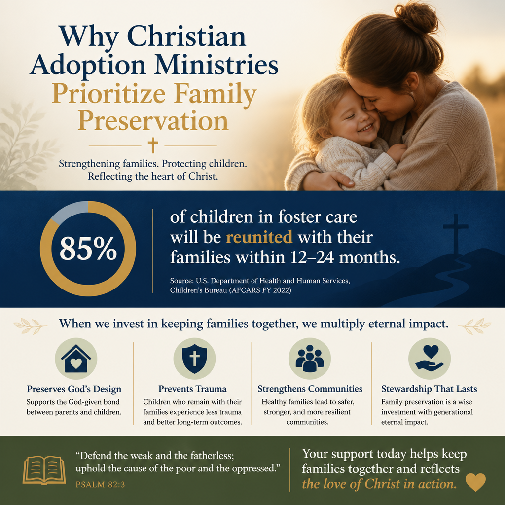 Why Christian adoption ministries prioritize family preservation statistics