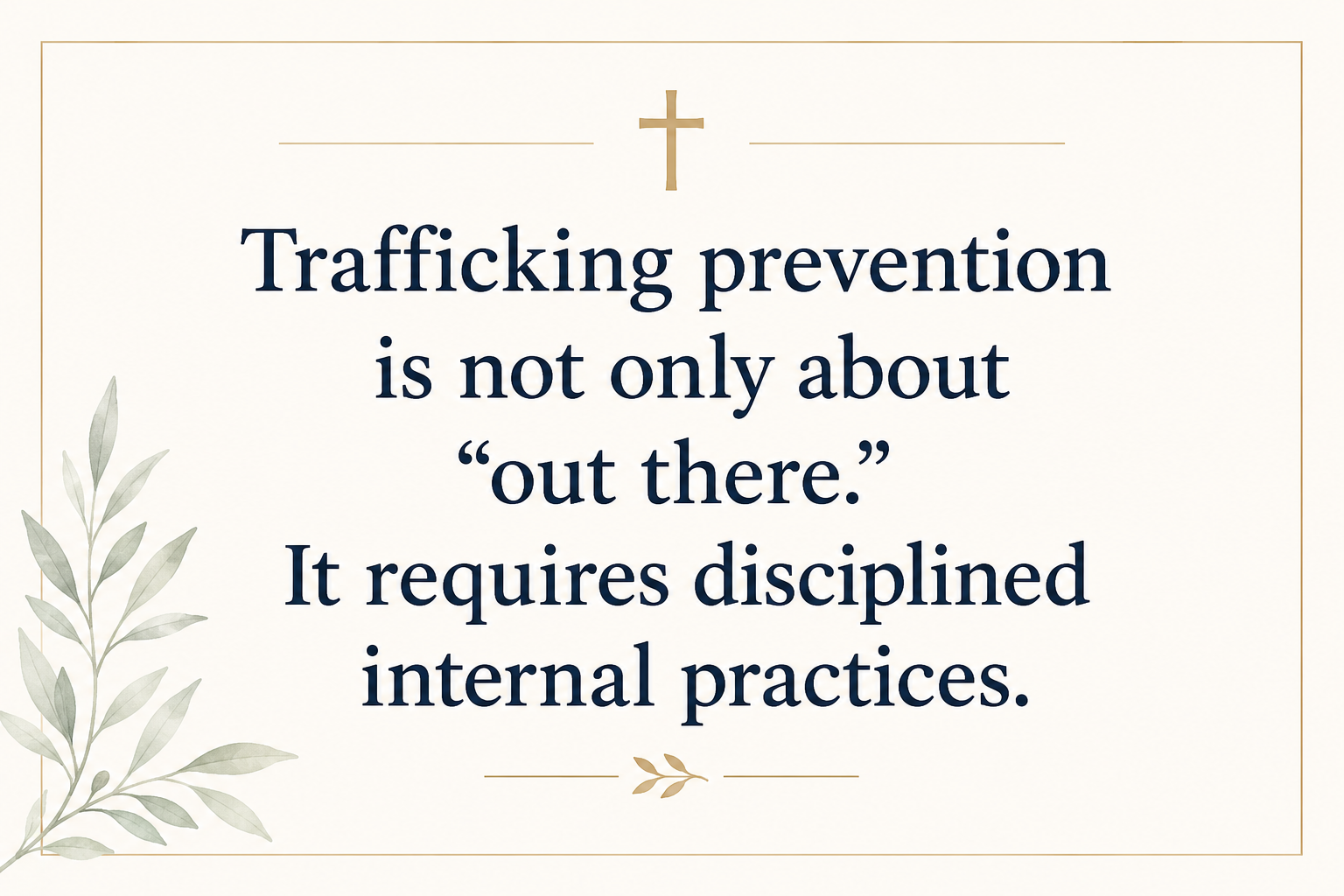 Key insight about Why Christian anti-trafficking ministries train youth leaders