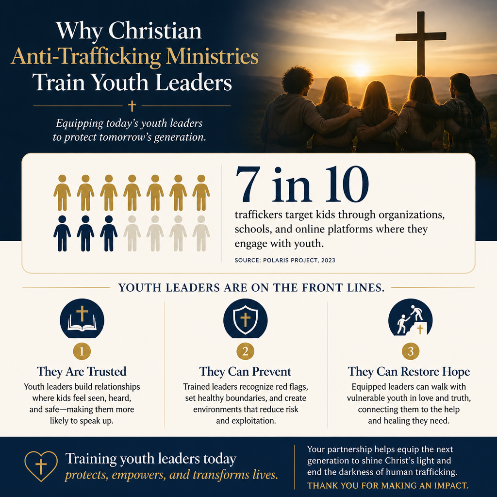 Why Christian anti-trafficking ministries train youth leaders statistics