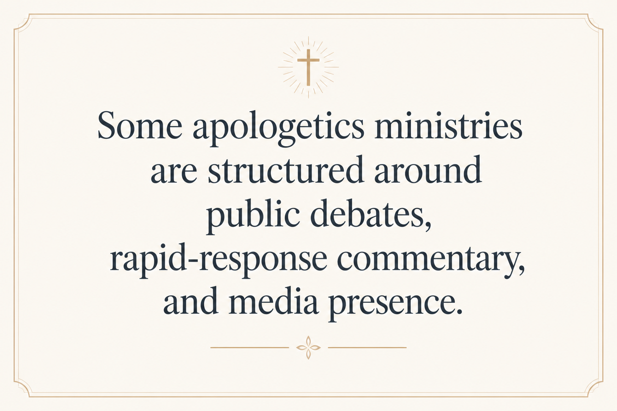 Key insight about Why Christian apologetics ministries differ in approach