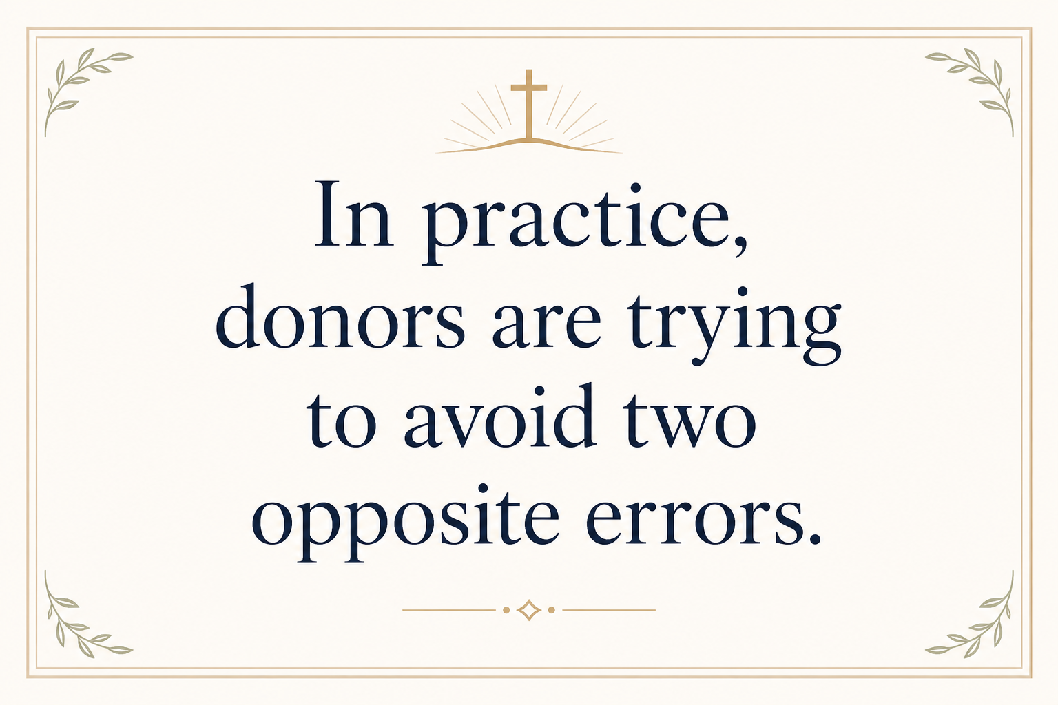 Key insight about Why Christian donors choose faith-based DAF sponsors
