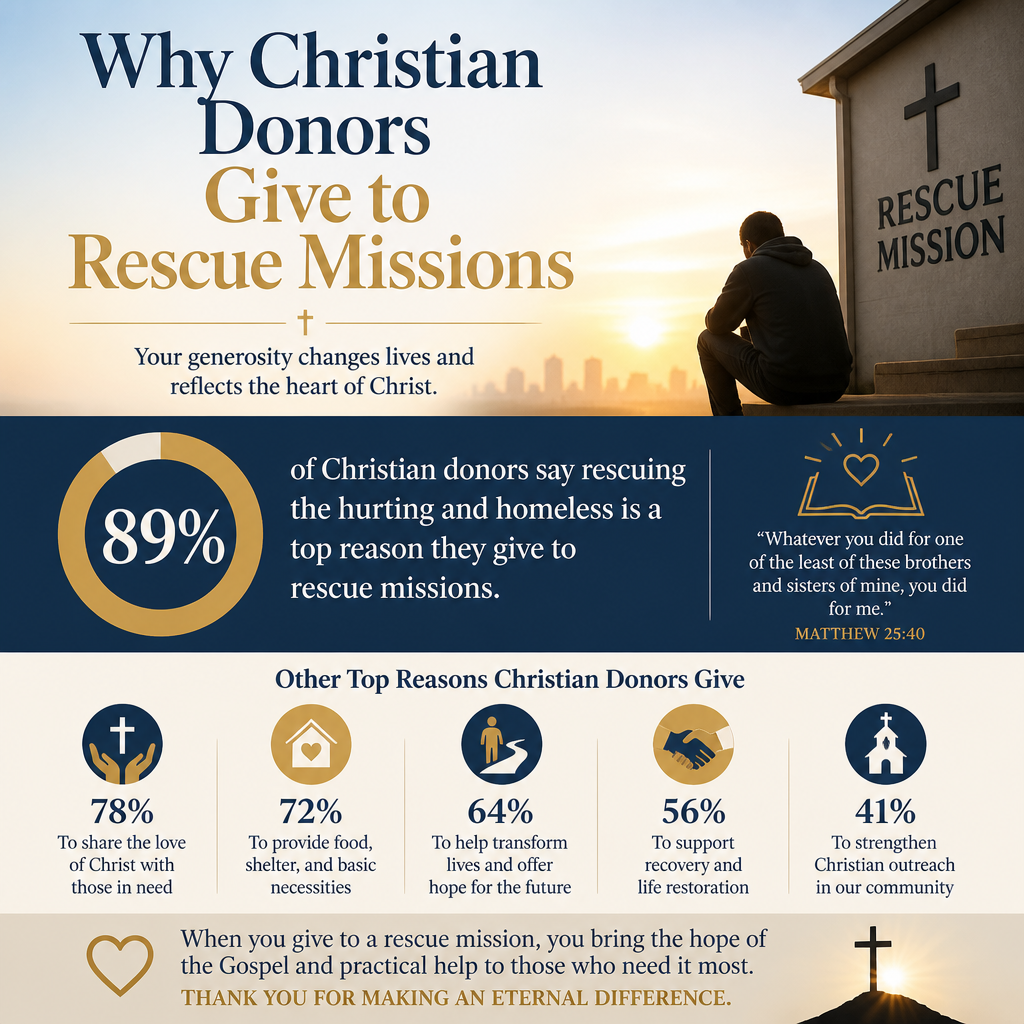 Why Christian donors give to rescue missions statistics