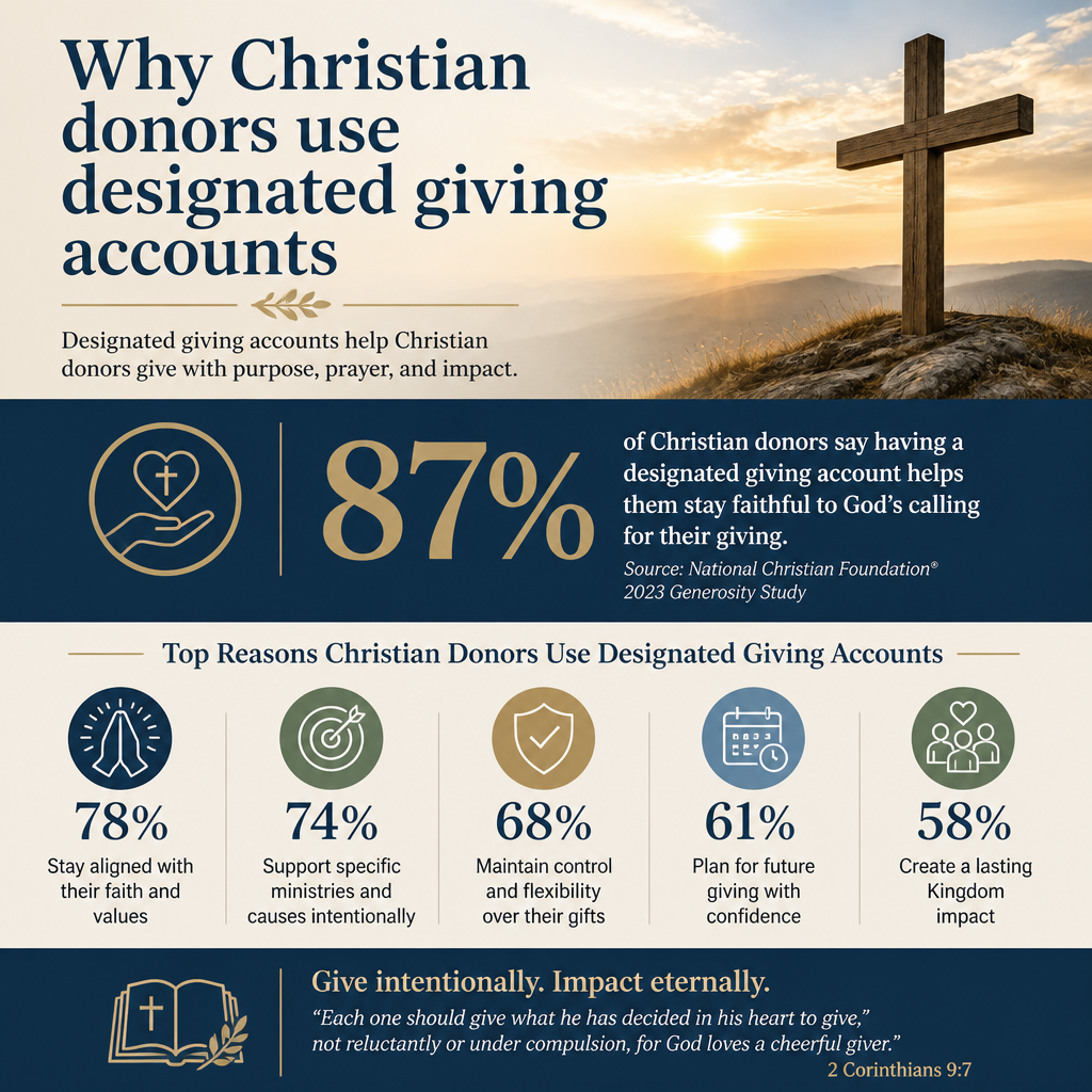 Why Christian donors use designated giving accounts statistics