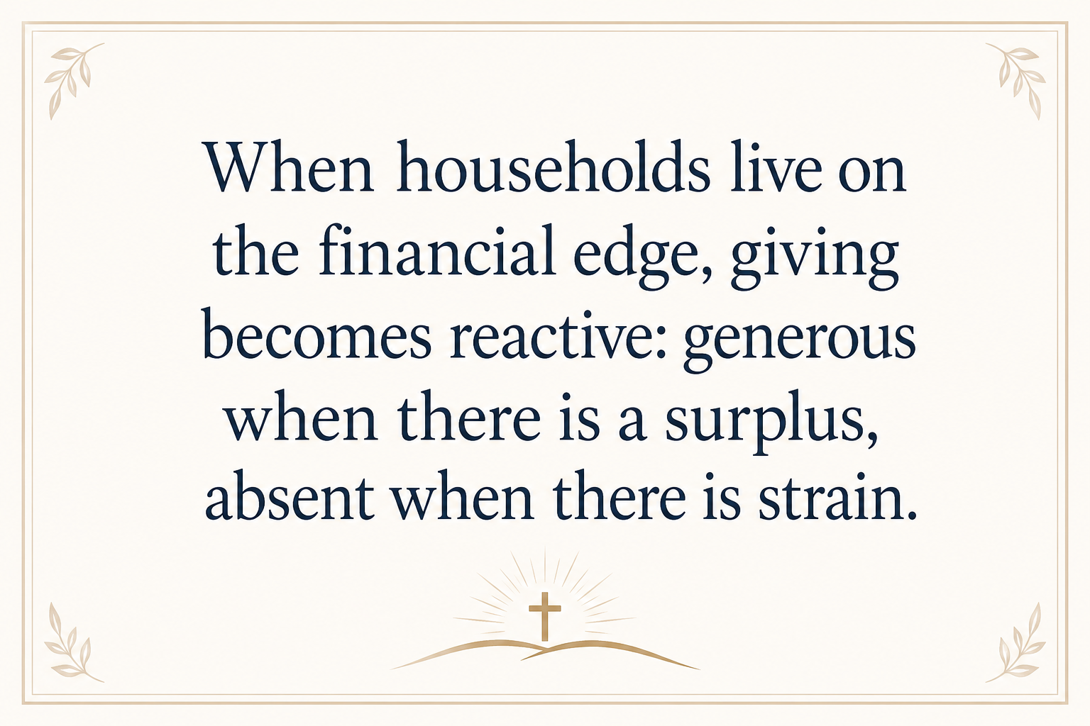 Key insight about Why Christian financial service ministries focus on stewardship