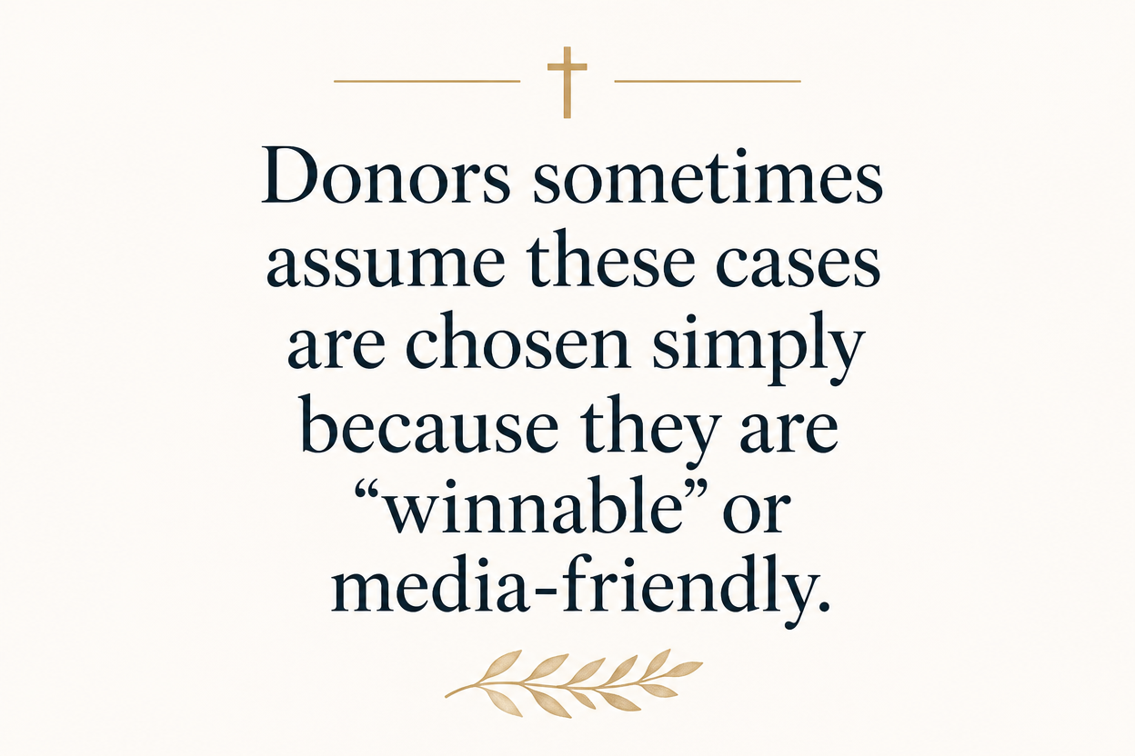 Key insight about Why Christian lawyers take religious liberty cases